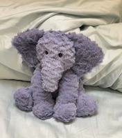 Peluche éléphant ondulé mignon Jelly Cat avec rembourrage en coton PP, tissu super doux, jouet pour enfants et cadeau d'anniversaire