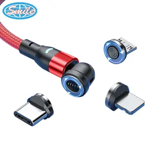 Magnetic Cable Usb 3a Fast Charging Type C Cable Micro Usb Magnetic Charging Data Cable