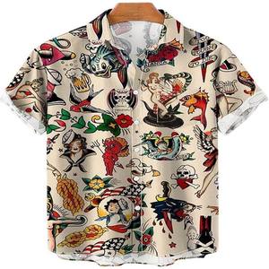 Les chemises à manches courtes sont à la mode, à la mode, simples et décontractées pour les hommes. <span class=keywords><strong>Ils</strong></span> deviendront populaires à l'été 2025 - Product Image 4