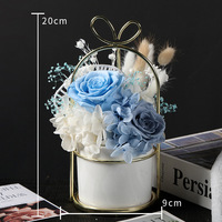 Roses éternelles de luxe les plus populaires pour la décoration intérieure, préservées dans un vase, pour la Saint-Valentin et Noël