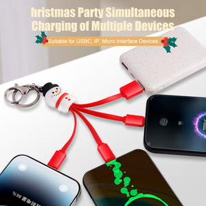 Thiết kế hài hước 4in1 sạc cáp Keychain phổ đa 4 trong 1 <span class=keywords><strong>USB</strong></span> sạc cáp - Product Image 5