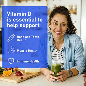 Gélules de Vitamine D3 K à haute concentration, directement de l'usine, pour la santé des os et des dents, la formule haute puissance pour améliorer les niveaux d'énergie et la santé mentale. - Product Image 3