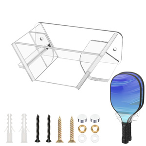 Support mural acrylique Pickle Paddle Rack Stand 2 Paddle Display Holder Badminton Paddle Rack pour <span class=keywords><strong>deux</strong></span> Pickleball Raquette de tennis de table - Product Image 1