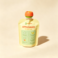 Pochette souple personnalisée avec bec verseur, emballage souple OEM pour purée de fruits pour bébés, qualité alimentaire, Doypack, marque privée acceptée