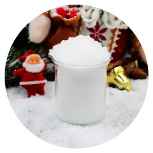 Cristais de neve para uso instantâneo, cristais falsos em pó para neve branca e neve para natal