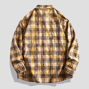 เสื้อแขนสั้นใหม่ในฤดูร้อนน้ำหนักเบาสำหรับผู้ชายธุรกิจและสันทนาการลายสก๊อตออกแบบโลโก้ได้ตามต้องการสไตล์ยุโรปและอเมริกา - Product Image 2