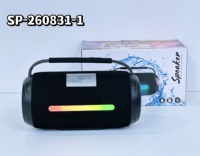 Enceinte Bluetooth portable RGB 8W en tissu maillé pour la maison et l'extérieur, enceinte sans fil portable avec lecture BT TF USB FM