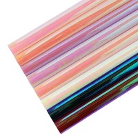 Papier d'emballage pour bouquet, papier laser, film irisé radiant, imperméable, fournitures d'art floral pour fleuristes, papier d'emballage pour fleurs
