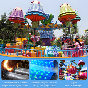 สวนสนุกสวนสนุกอุปกรณ์สนุกนั่งแมงกะพรุนมีความสุขกับกระท่อมหมุน - Product Image 4