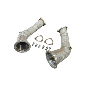 Downpipe en acier inoxydable SVJ avec protection thermique pour Audi RS4 <span class=keywords><strong>RS5</strong></span> <span class=keywords><strong>B9</strong></span> 2.9T - Product Image 5