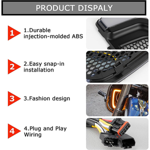 Led chạy ánh sáng/lần lượt tín hiệu fairing thấp hơn grills cho Harley Touring Road Glide Electra đường phố Glide flhtcul flhtk 2014-2020 - Product Image 4