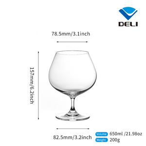<span class=keywords><strong>Copa</strong></span> <span class=keywords><strong>de</strong></span> <span class=keywords><strong>Vino</strong></span> Decorativa Personalizada <span class=keywords><strong>de</strong></span> 650 ml (21.98 oz) para Catering y Cantinas, Ideal para Beber Coñac - Product Image 6