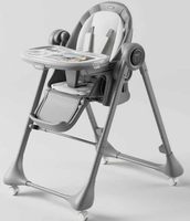 Chaise haute pour bébé Bayho 4-en-1, balançoire électrique, table à langer et chaise de jeu, position assise et inclinable, convient aux enfants de 0 à 3 ans