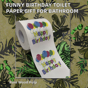 Papel Higiénico Divertido de 3 Capas, Hecho con Pulpa de Madera Virgen, Resistente y Suave, Desechable, Regalos de Cumpleaños - Product Image 2