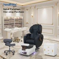Équipement de salon de beauté de luxe, pompe de drainage pour massage, couleur et logo personnalisables, fauteuil de pédicure électrique pour salon de manucure