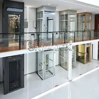 Ascenseur panoramique pour villa, mini-ascenseur domestique simple et silencieux pour intérieur et extérieur, élévateur hydraulique pour chambre d'hôtes résidentiel