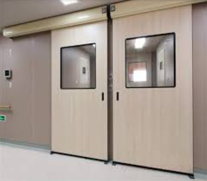 Isolation phonique modulaire de porte de cleanroom de double porte en acier standard d'ouverture pour le fabricant d'hôpital - Product Image 4