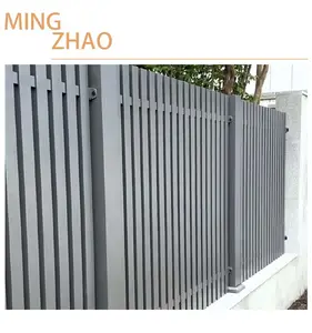 Custom Aluminum Vertical Slat Fence Panel Garden Luxury Privacy Slat Fence