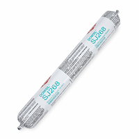 DOWSIL SJ268 Mastic silicone structurel pour vitrage, durcissement neutre, résistant aux UV, pour collage verre-métal de murs-rideaux 600ml