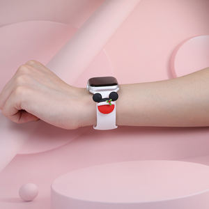 Correa de Goma para <span class=keywords><strong>Apple</strong></span> <span class=keywords><strong>Watch</strong></span> Ultra, Brazalete de Silicona con Decoración de Muñecas 3D, 49mm, 45mm para Niños - Product Image 3