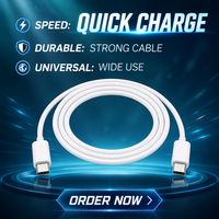 Kabel USB-C untuk Ponsel 2-Pack 2m Pengisian Cepat Bahan TPE untuk Seri Ponsel Tipe Populer Tipe-C