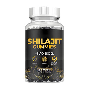 Gommose di Shilajit a Marchio Privato, Puro Shilajit dell'Himalaya, Integratori per Energia, Cervello e Sistema Immunitario con Olio di Semi Neri - Product Image 1