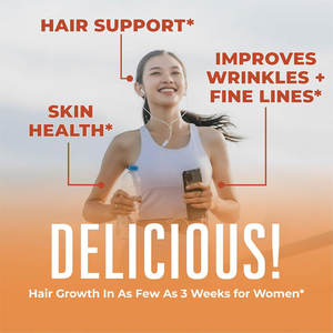 فيتامينات عضوية لنمو الشعر وبيوتين للشعر السميك والأكمل والجلد الصحي يدعم مكملات الفيتامينات المتعددة للنساء السائلة - Product Image 2