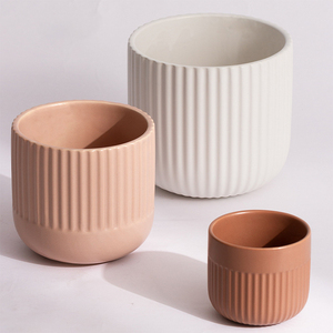 <span class=keywords><strong>Pot</strong></span> <span class=keywords><strong>de</strong></span> fleurs nordique en céramique à rayures, simple, mat, couleur <span class=keywords><strong>de</strong></span> la <span class=keywords><strong>terre</strong></span> moderne, plante verte en <span class=keywords><strong>pot</strong></span>, radis vert, succulente, <span class=keywords><strong>pot</strong></span> <span class=keywords><strong>de</strong></span> fleurs <span class=keywords><strong>de</strong></span> bureau - Product Image 2