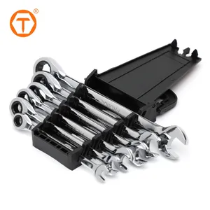 high quality car repair chrome vanadium imperial 8mm 10mm 12mm 13mm 14mm 17mm geared ratchet type tools wrench spanners