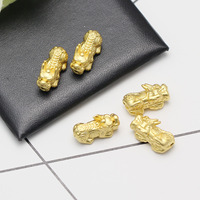 Accessoires de bijouterie Yabin, bracelet en argent 925 plaqué or avec boucle de sécurité Pi Xiu, cordon rouge, perle d'espacement pour bracelet