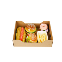 Plateau alimentaire pliable avec couvercle coulissant pour servir des sushis, des collations et des plats rapides
