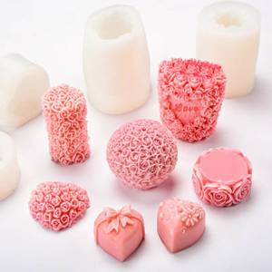 Moldes de silicona de fábrica SILKOLOVE, utilizados para hacer rosas dulces para el Día de San Valentín, velas aromáticas DIY y decoraciones navideñas para el hogar. - Product Image 5
