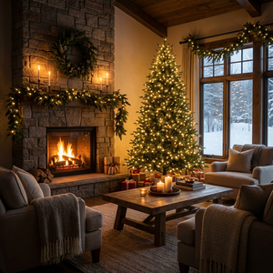 <span class=keywords><strong>Sapin</strong></span> de Noël artificiel de luxe de 2,3 m pré-éclairé, 100 % PE, toucher réel, avec lumières <span class=keywords><strong>LED</strong></span>, décoration de Noël haut de gamme pour la maison - Product Image 3
