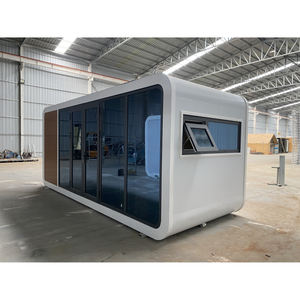 नए ग्लास मोबाइल हाउस तैयार मोबाइल ऑफिस मॉडुलर रेस्तरां की इमारतों को बिक्री के लिए पॉप अप करें - Product Image 2