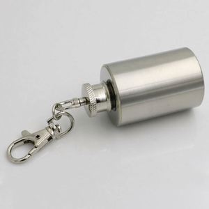 Mini-flasque isotherme en acier inoxydable avec isolation thermique et accessoire porte-clés, capacité 1 oz, anti-fuite, écologique - Product Image 3