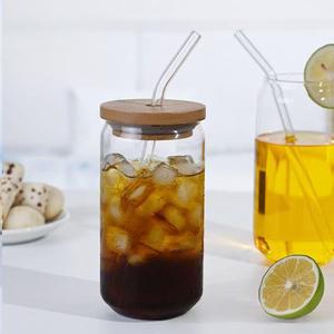 High Borosilicate 500ml Heat-resistant Glass Cup, Coffee, Tea, Juice, Cold Drink Lid, Straw, Modern Party - Product Image 4