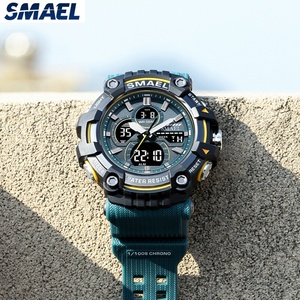 Montre analogique-numérique SMAEL, nouvelle collection 8079, résistante à l'eau, montre de sport pour poignet - Product Image 3