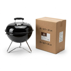 Small Tabletop Charcoal BBQ Grill With Tripod Stand 3 Lock Clips Smoker Barbecue Grill for Outdoor <b>Camping</b> Beach Travel - Product Image 6