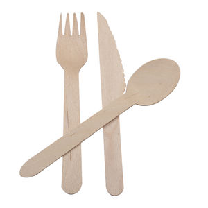 Fabbrica eco-friendly naturale betulla biodegradabile usa e getta cucchiaio forchetta coltello Set di posate <span class=keywords><strong>in</strong></span> legno per la <span class=keywords><strong>vendita</strong></span> - Product Image 5