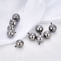 Aopo ASTM F136 Titane de qualité implantable plaqué or 18 carats avec zircon, labret à filetage interne pour hélix, tragus, lèvre, bijoux de corps pour mariage