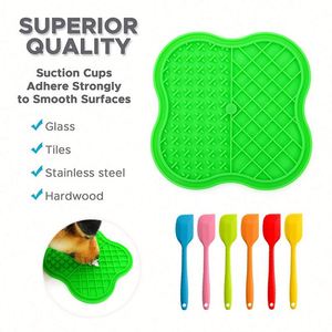 Tapis et coussinets en silicone imperméables à ventouses de pieuvre pour animaux de compagnie, nouveauté pour l'entraînement canin et la distribution de nourriture pour animaux et propriétaires - Product Image 6