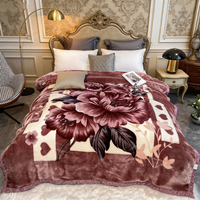 Couverture en polaire Raschel pour bébé, multicolores, épaisses, 4 kg, 200 x 240 cm, 2 plis, thermiques, toutes saisons, douces et confortables