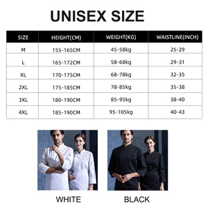 Chaqueta de uniforme de Chef Uniforme de camarera Restaurante Trajes de trabajo de cocina para hombres Abrigo de chef bordado personalizado - Product Image 2