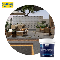 Nouveau produit : Revêtement en pierre lavée texturée à base de résine, antidérapant, effet galets naturels pour balcon, allée, mur