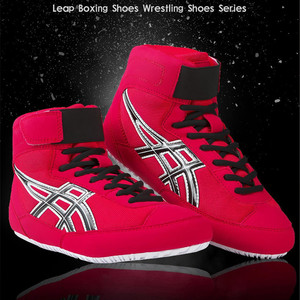 Chuyên nghiệp dành cho người lớn & thanh thiếu niên người đàn ông phụ nữ võ thuật đấm bốc khởi động nhà máy Bán buôn giá rẻ thoáng khí lưới vải Đấu Vật Giày - Product Image 6