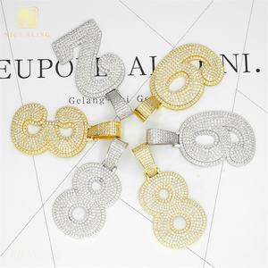 Colgante de letra inicial encanto número COLLAR COLGANTE joyería de moda colgantes encantos Hip Hop Rock regalo para Mujeres Hombres Hipster - Product Image 4