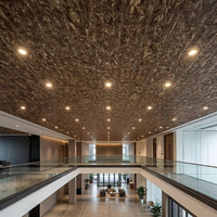Panel de Techo de PVC para Edificios de Oficinas, Lámina de Techo de Plástico Resistente al Fuego e Impermeable para Decoración de Vestíbulos y Pasillos de Empresas