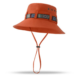 Tùy Chỉnh Không Thấm Nước UV Bảo Vệ Boonie Xô Hat Cho Nam Giới Rộng Mũ Mặt Trời Mũ Với Chuỗi Cho Mùa Hè Câu Cá - Product Image 5