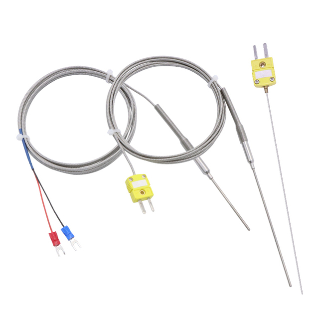 1200c Stainless Steel Probe High Temperature Sensor Industry k Type Thermocouple with Plug