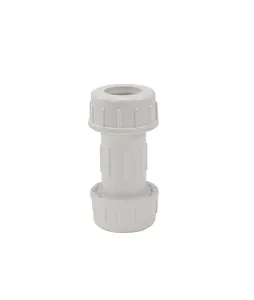 Customized Size White Compression Coupling Accessories For Plumbing Pipe Fittings